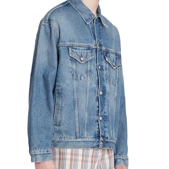 Acne “robin” denim jacket men’s size size 46 color mid blue - Picture 8 of 8